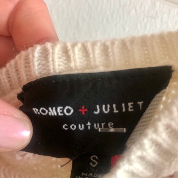 Romeo and Juliet couture cream sweater - Picture 3 of 3